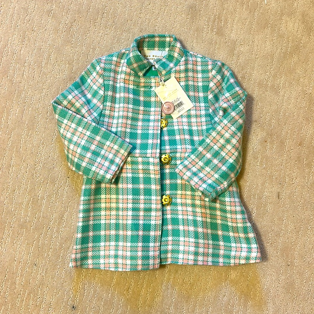NWT 2T TBBC Penelope Peacoat Putney Plaid